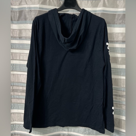 Nickelodeon Cartoon Characters Black Hoodie Long Sleeve T-Shirt - Picture 2 of 5